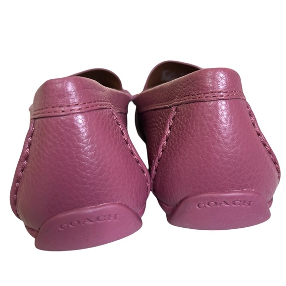Coach Women’s Mona Leather Driver Size 9 Color Light Raspberry - Picture 8 of 11